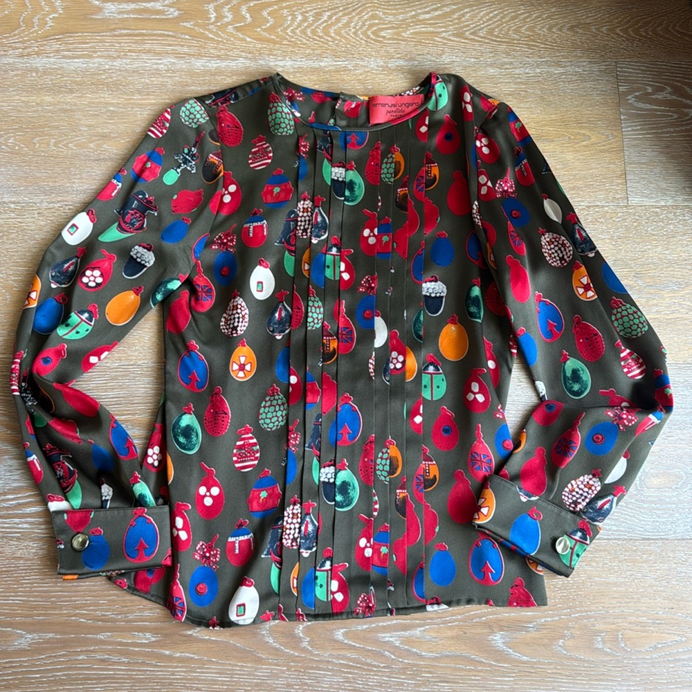 Vintage Emanuel Ungaro Paralle Paris silk blouse